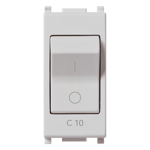 มิเนียเจอร์เซอร์กิตเบรกเกอร์ C10 120-230V สวิตซ์สีเงิน 1P - Product Image 1