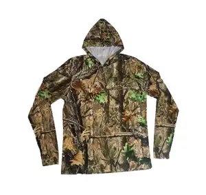 Toptan hunter camo hoodie-Yüceltilmiş avcılık giyim 3d özel tüm grafik baskılı spor hunter camo zppered hoodie