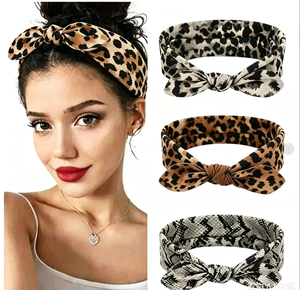 Bandeau de yoga bohème à large bord, tendance, en coton extensible anti-transpiration, pour le sport, les dreadlocks et les mariages féminins - Product Image 1