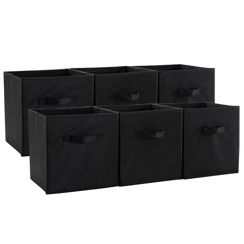 Homeplus best sellers non-woven fabric Cube Storage Bin Foldable Box Cubby Bins for Home organization and storage