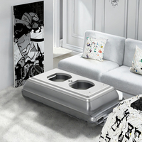 Boîtier mural en acier galvanisé argenté, couvercle rectangulaire 4x2 pouces, double prise, pour instruments électroniques