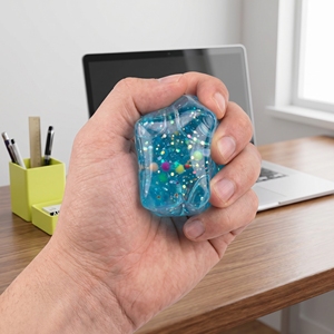 Glitter squares New Cute Smile Face Dumpling <b>Squishy</b> EVA Stress Ball Toy for 5 to 7 Years Mystery Box - Product Image 5