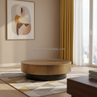 Ensemble de table basse ovale de luxe moderne en acier inoxydable King CT-24 avec matériau en métal inoxydable, meubles de salon