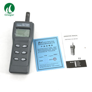 AZ77535 Monitor kualitas udara penguji <span class=keywords><strong>IAQ</strong></span> Digital DP WBT kelembaban suhu 9999ppm Meter CO2 karbon dioksida Monitor kualitas udara - Product Image 2