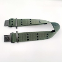 57mm vert armée épaisseur 3 rangées ceinture tactique en Nylon personnalisé en polypropylène robuste avec boucle de logo personnalisé
