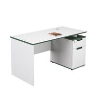 Bureau d'ordinateur de direction de luxe moderne avec tiroirs de rangement, armoire modulaire à panneaux verrouillables, mobilier de travail pour PDG