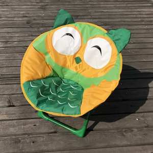 أرخص كرسي كرتوني جميل-جي كراسي أطفال قمر قابلة للطي مع نمط حيوانات كرسي صحن تخييم للأطفال في الهواء الطلق - Product Image 3