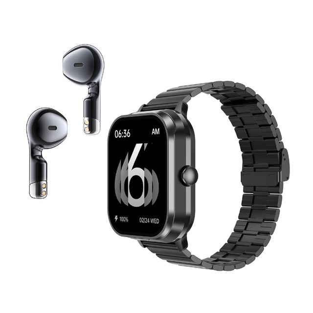 GPS Smart Watch D 8 Pro TWS 2-in-1 Headset BT Talk Heart Rate Blood Pressure Health Monitoring Headphones Play Music with TWS