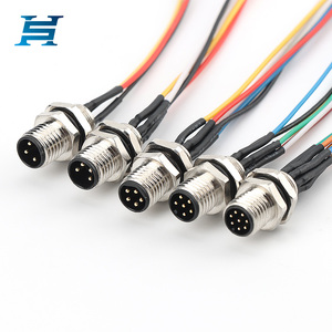 Nhà Máy Tùy Chỉnh M8 Vòng Hàng Không Cắm Ổ Cắm <span class=keywords><strong>2</strong></span>/3/4/5/6/8 Pins IP67 Không Thấm Nước Phía Trước Trở Lại Gắn Kết Nam Nữ Kết Nối - Product Image 2
