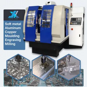 JX Metal Milling 3 assi Cnc fresatrice verticale centro di lavoro macchina per incidere di metalli fresatrice CNC 3D