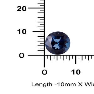พลอยโทแพซสีน้ำเงินรอยัลธรรมชาติทรงรีขนาด 8x10 มม. คุณภาพสูงมาใหม่ น้ำหนัก 2.10 กะรัต รับรองโดยผู้เชี่ยวชาญ สำหรับทำเครื่องประดับ สร้างสรรค์สีสัน - Product Image 4