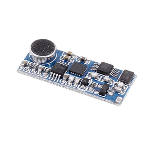 มินิเครื่องส่งสัญญาณ FM โมดูลไมโครโฟนไร้สายเดี่ยว 3-5V 100mW ความไวปรับได้ <span class=keywords><strong>PLL</strong></span> 76.0MHz-108.0MHz - Product Image 2