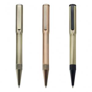 Stylo bille en métal personnalisé de haute qualité avec logo laser, encre noire, idéal pour l'écriture au bureau - Product Image 1