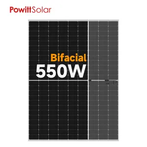 182mm Bifacial Monocrystalline Solar Cells MBB PV 550W 560W Solar Panels