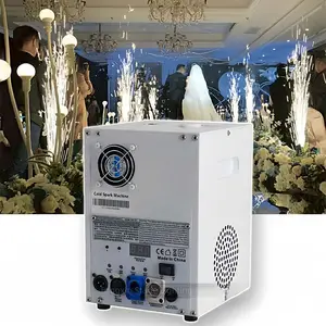 Tongxin - Equipamento de pirotecnia para fogos de artifício, máquina de faíscas frias a jato 1-5m 750w, ideal para palco de casamento, faísca fria