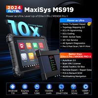Escáner Autel Maxisys MS919, Igual que el MS Ultra para Programación y Codificación de ECU, Más de 40 Funciones de Reinicio, Actualización Toplogy 2.0, Herramienta de Inspección de Automóviles MS909