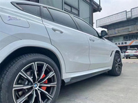 Alerón delantero estilo LD, difusor trasero, falda lateral, parrilla, kit de carrocería de fibra de carbono para Bmw X6 G06 X6M 2019-2023