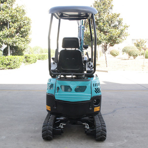 Mini-excavatrice sur chenilles EZ 18 bleue pour utilisation en serre de légumes - Product Image 3