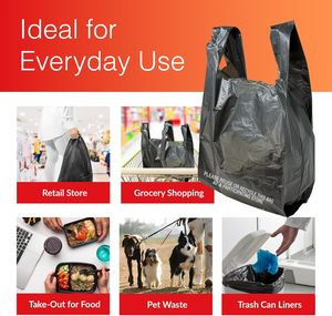 ถุงขยะแบบเสื้อยืดความหนาแน่นสูง ยืดหยุ่นได้ สำหรับใช้ในครัวเรือน - Product Image 3