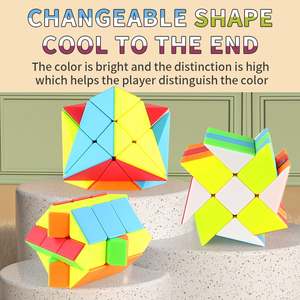 Ventes chaudes, <span class=keywords><strong>cube</strong></span> de puzzle magique à 3 axes, Fisher Windmill Stickereless, Speed Puzzle Cubes, jouets éducatifs - Product Image 4