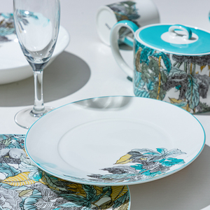 Bộ đồ ăn sứ xương, bộ đồ ăn, đĩa lót, đĩa cưới, đồ sứ, đồ sứ Bắc Âu, bộ đĩa, bộ đồ ăn - Product Image 5