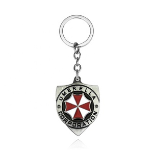 Juego de la serie accesorios Metal malvado residente 8 logotipo coche llavero hombres - Product Image 3