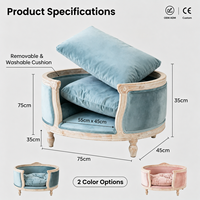 Nid pour chat JIUZE, luxe moderne, écologique, en bois massif, canapé pour animaux de compagnie, rembourrage en polyester, petits animaux, toutes saisons, intérieur/extérieur, carton