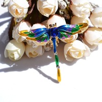 Broche en alliage pour homme et femme, libellule, oiseau, animal, broches élégantes pour femme, bijoux
