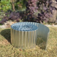 Borde de borde de paisaje de Metal galvanizado, valla de jardín Flexible corrugada, camas elevadas para vegetales, camas de flores, puertas de enrejado