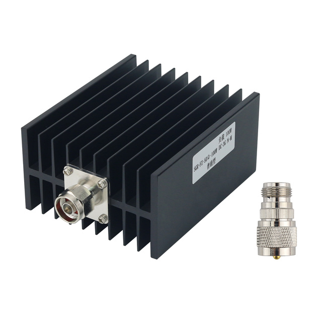 100W RF Dummy Load for DC-3GHz Walkie Talkie & Shortwave Radio 50ohms with N-M Connector Telecom Parts