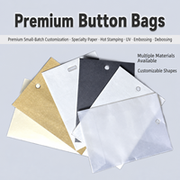 Pochette en papier personnalisée avec logo, sac à boutons, sac à boutons de rechange pour vêtements, sac pour étiquettes de vêtements