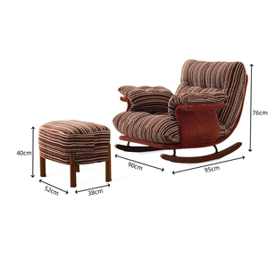 <span class=keywords><strong>Fauteuil</strong></span> à <span class=keywords><strong>bascule</strong></span> individuel minimaliste en PU pour salon, balcon, chambre à coucher, <span class=keywords><strong>fauteuil</strong></span> inclinable de détente design pour la maison - Product Image 6
