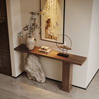 Console de style chinois en pin massif, style antique, pour couloir d'hôtel, entrée, salon, décoration murale