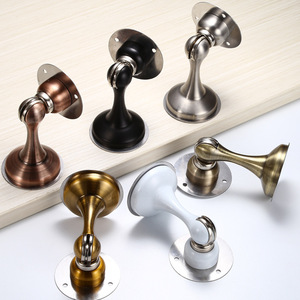 Tope de puerta de acero inoxidable con montaje en suelo, magnético, fuerte, anticolisión, diseño moderno para dormitorio - Product Image 2