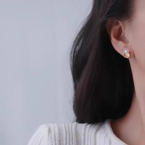 Accesorios de Plata S925 para DIY con Perlas, Cuentas de 5-7mm, Pendientes con Base Vacía, Modelo 22324, Joyería de Moda - Product Image 2