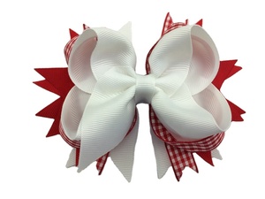 Nouveauté 2026 : Nœuds pour <span class=keywords><strong>cheveux</strong></span> Saint-Valentin avec fil de laine rouge pour filles, barrettes de fête pour enfants 13,8 cm - Product Image 6