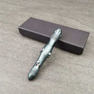 Penna Tattica Multifunzione con Fidget Spinner, Giocattolo Antistress in Metallo per <span class=keywords><strong>Adulti</strong></span>, Allevia Ansia e Stress, Accessorio da Scrivania - Product Image 2