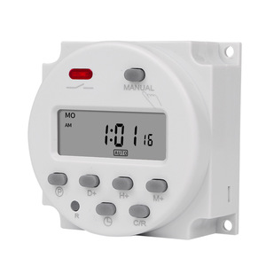 <span class=keywords><strong>Minuteur</strong></span> programmable numérique CN101A-4 12V DC/AC, 7 jours, 16A, avec écran LCD, module de contrôle hebdomadaire, certifié CE - Product Image 4