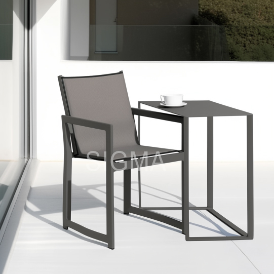 Outdoor Furniture Aluminum frame armchair Outdoor Dining Chairs