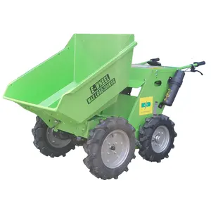 KONSTNAT Günstige Garten Mini Elektro Mini Dumper Allrad Power Barrow Hydraulische Dumper Schubkarre Buggy Beton Garten