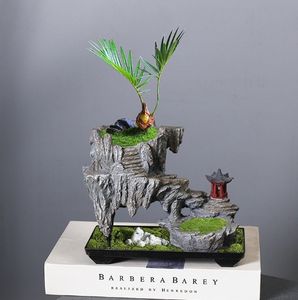 Bonsaï Papillon Orchidée Wen Bambou Intérieur Île Flottante Suspendue Fer Art Micro Paysage <span class=keywords><strong>Pot</strong></span> De Fleur - Product Image 2