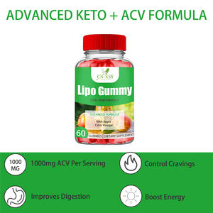 Lipo Gummy Apple Cider Vinegar Supplement with B <strong>Vitamins</strong> Antioxidant Blend for Weight Management Support Energy <strong>Digestion</strong> - Product Image 3