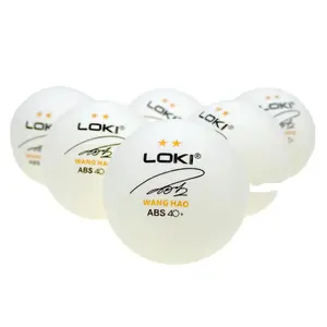 Yüksek kaliteli özel ABS renkli ping pong topları 3 yıldız masa tenisi topları 40 plastik