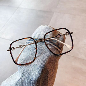 Nouvelles lunettes anti-lumière bleue à monture carrée, hybrides métal TR90, monture complète unisexe, montures de lunettes tendance - Product Image 5