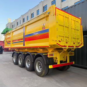 <span class=keywords><strong>Semi</strong></span>-<span class=keywords><strong>remorque</strong></span> à benne arrière de 60 tonnes 80T pour le transport de sable et de pierre, <span class=keywords><strong>prix</strong></span> d'usine, 4 essieux, robuste - Product Image 5