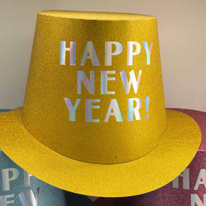 Chapeau en forme de cône en papier <span class=keywords><strong>magique</strong></span> pour les fêtes de Noël, les anniversaires, les fêtes, bronzage, givré, décoratif, vente en gros - Product Image 4