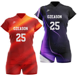 Grosir kain poliester seragam voli desain baru cetak sublimasi kaos voli sejuk - Product Image 6