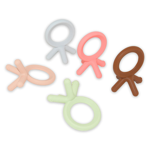 BHD-Anillo de dentición para bebé, mordedor suave texturizado de silicona para exploración sensorial y alivio de la dentición para recién nacidos - Product Image 1