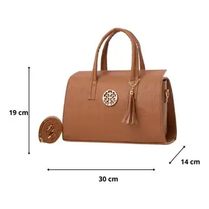 Bolso de Mano para Mujer Fana Luciana, Microfibra, Cuero Sintético, Estampado Animal, Cierre de Solapa, Correa de Cadena, Estilo Étnico, Uso Diario - Product Image 4