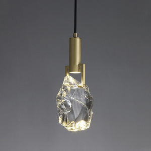 <span class=keywords><strong>Suspension</strong></span> à LED nordique moderne pour chambre à coucher 220V <span class=keywords><strong>Suspension</strong></span> en cristal en laiton <span class=keywords><strong>Luminaire</strong></span> en verre suspendu décoration Style salon - Product Image 3